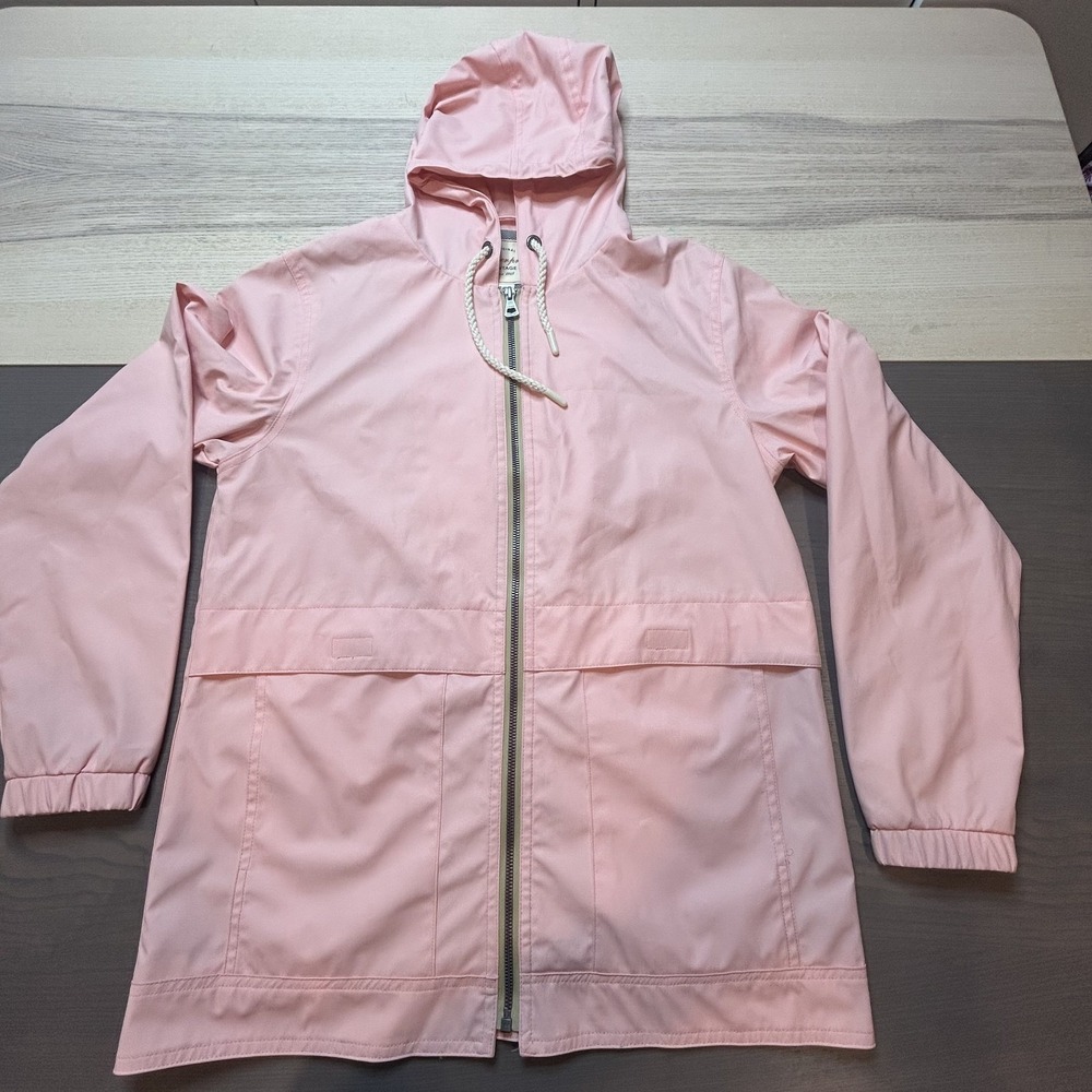 Weatherproof Vintage Jacket Women Small Pink Hooded Windbreaker Full Zip